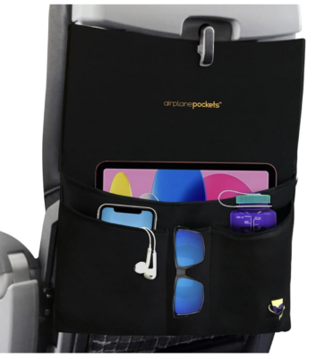 Airplane Pockets - Airplane Accessories - Plane Travel Essentials - Travel Organizer - Seat Storage Organizer - Air Travel Essentials - Seat Back Organizer - International Travel Must Haves